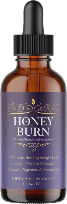 HoneyBurn weight loss and metabolism support liquid drop bottle
